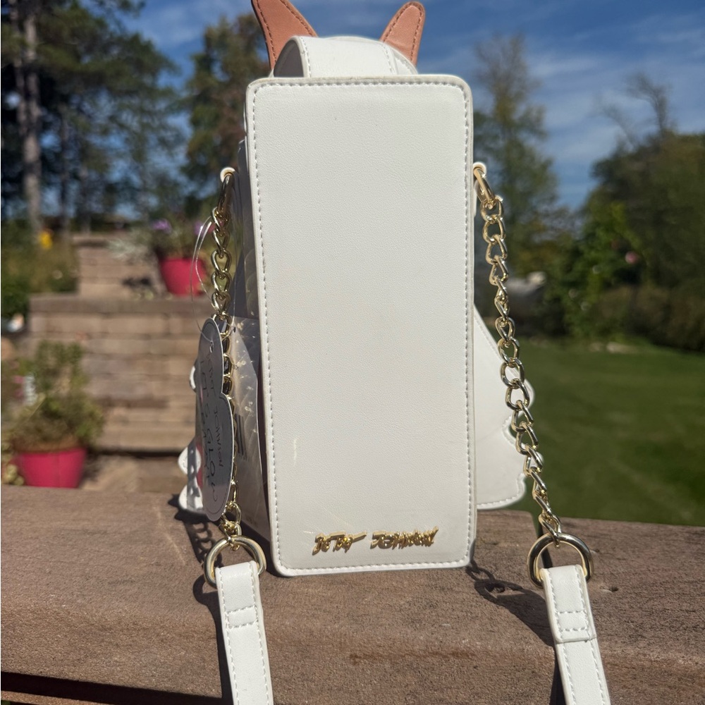 Betsey Johnson White Backpack with Playful Glow Design - Picture 4 of 6